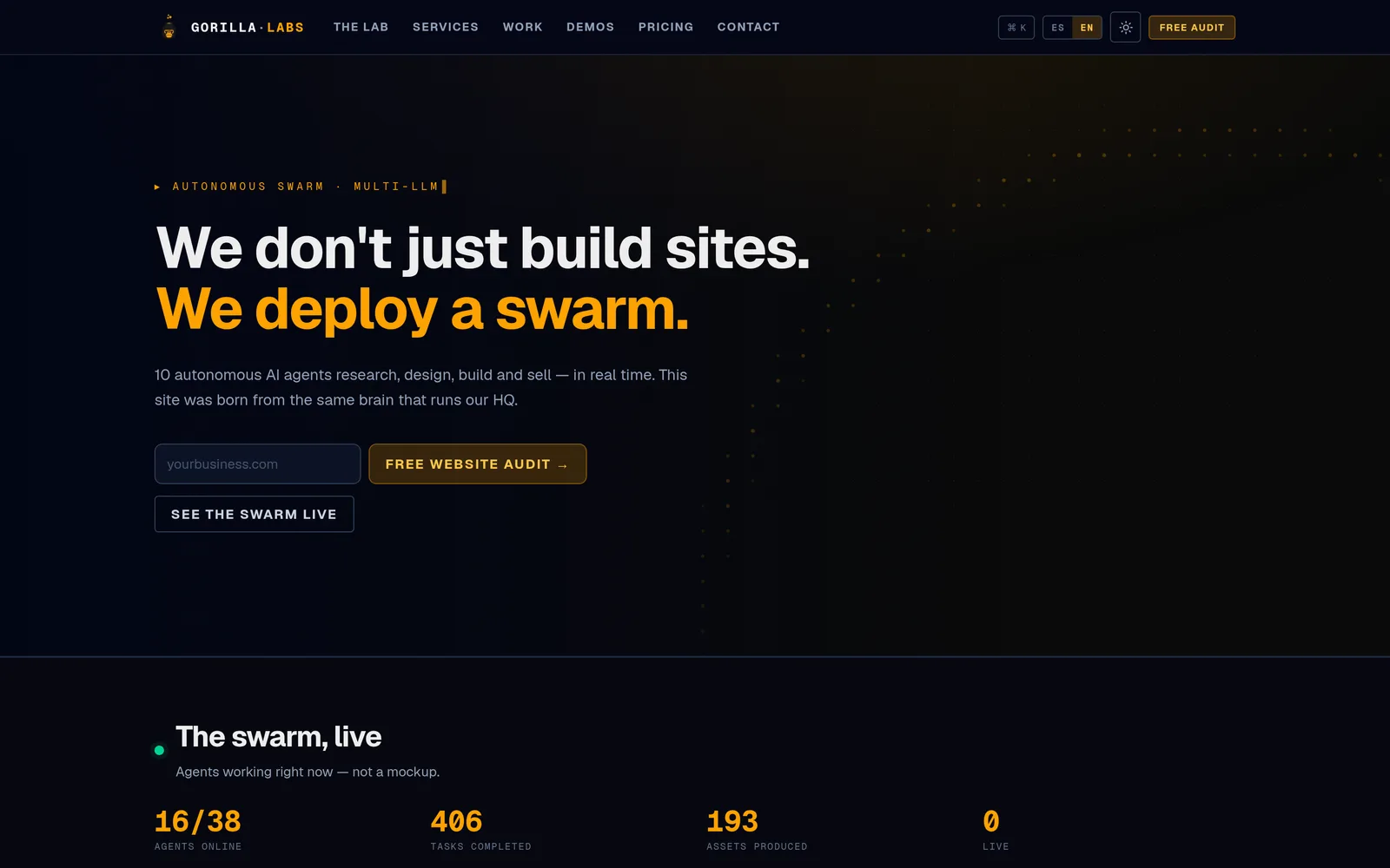 Gorilla-Labs HQ — screenshot